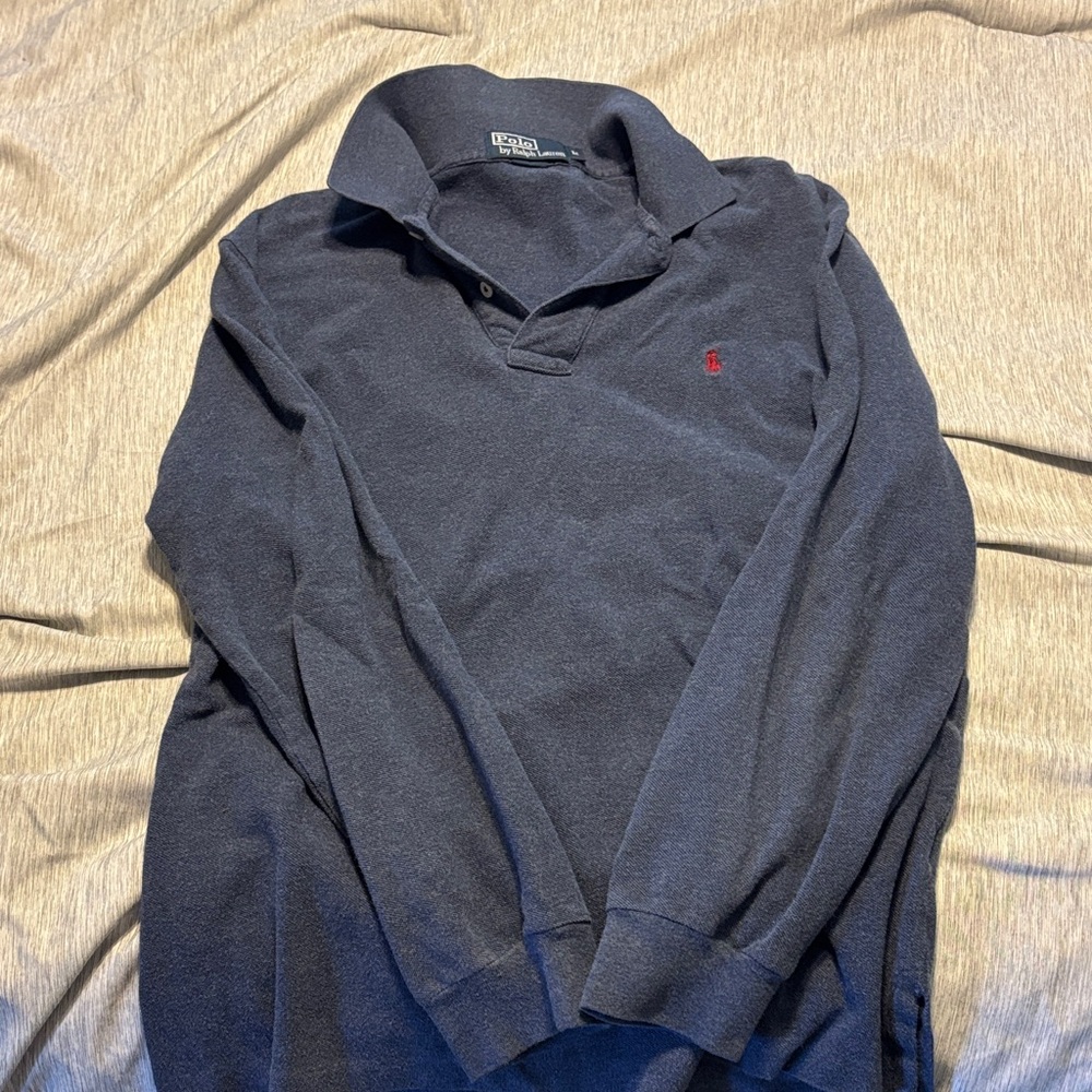 Polo by Ralph Lauren Men's Long Sleeve Knit Dark Blue